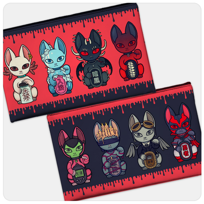 LAST CHANCE – Wrong Neko #9, by Atrocityland, Zipper Pouch