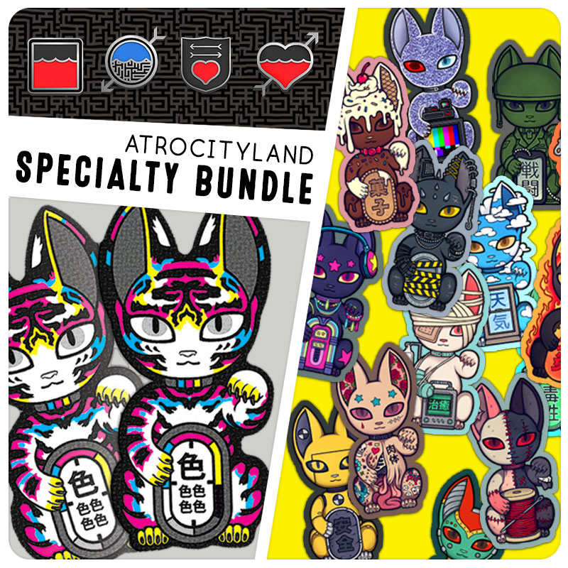 by WeejaPeeja Black Cat and Tombstone Enamel Pins